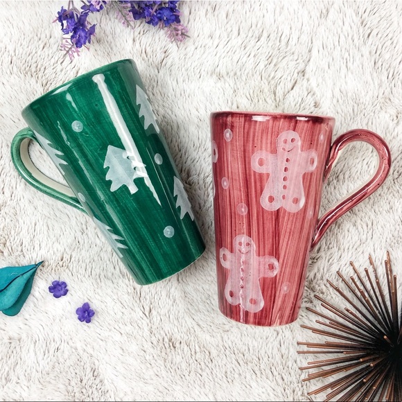 Starbucks Other - Rare Starbucks Hand Painted in Italy Holiday Mugs